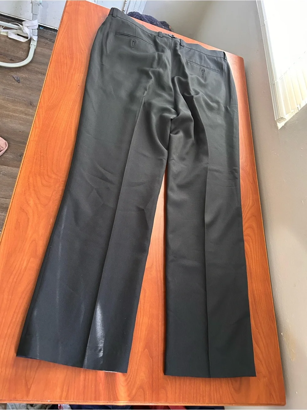 Men's Black Dress Pants - Classic Straight Fit